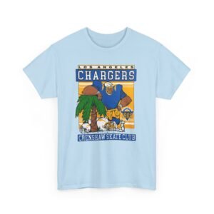 Los Angeles Chargers Crenshaw Skate Club Palm Tree T-Shirt