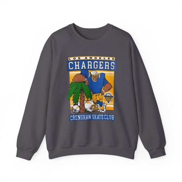 Crenshaw Skate Club LA Chargers Palm Tree Sweatshirt