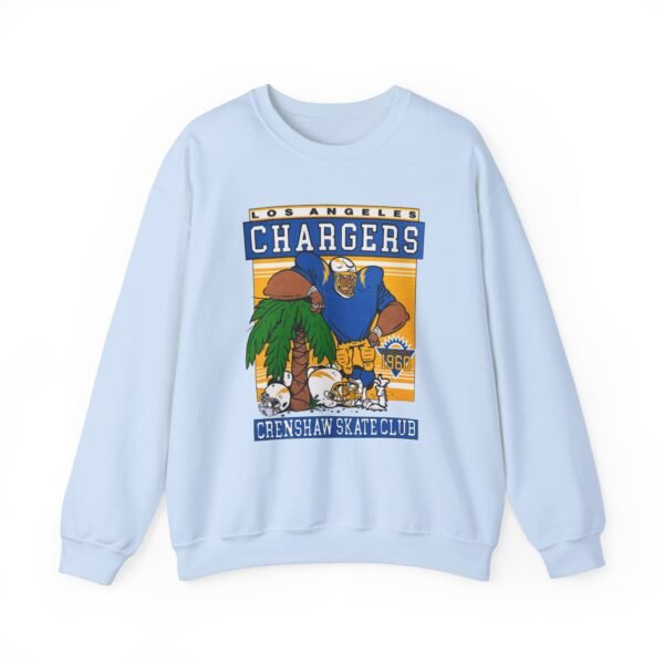 Crenshaw Skate Club LA Chargers Palm Tree Sweatshirt