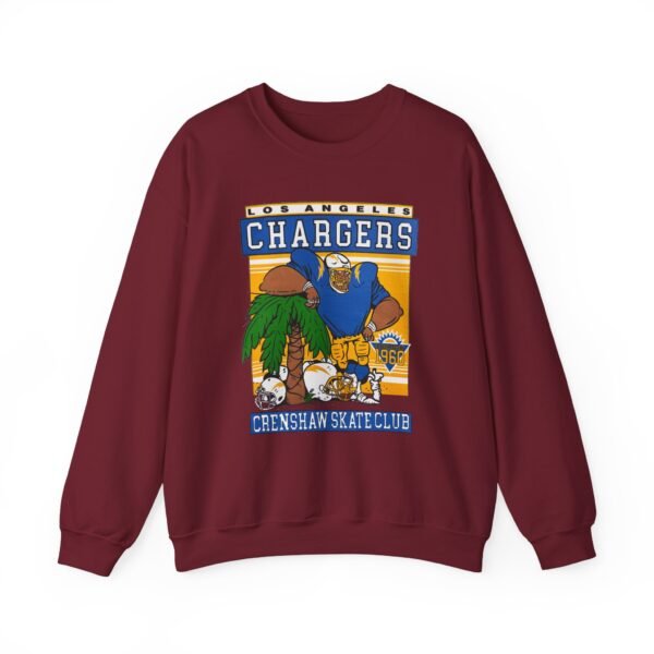 Crenshaw Skate Club LA Chargers Palm Tree Sweatshirt