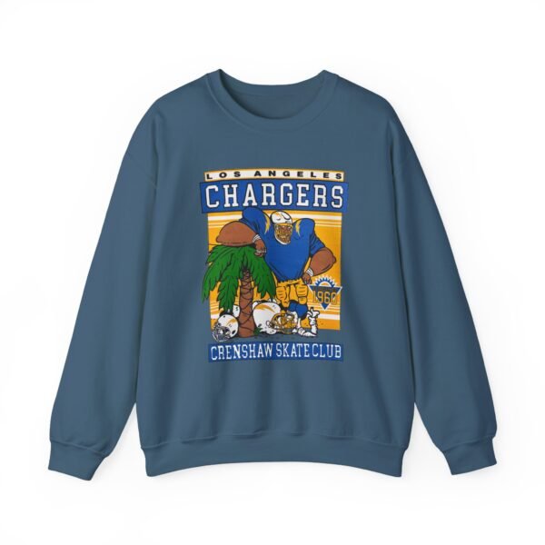 Crenshaw Skate Club LA Chargers Palm Tree Sweatshirt