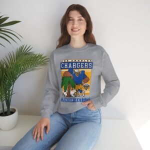 Crenshaw Skate Club LA Chargers Palm Tree Sweatshirt