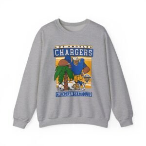 Crenshaw Skate Club LA Chargers Palm Tree Sweatshirt