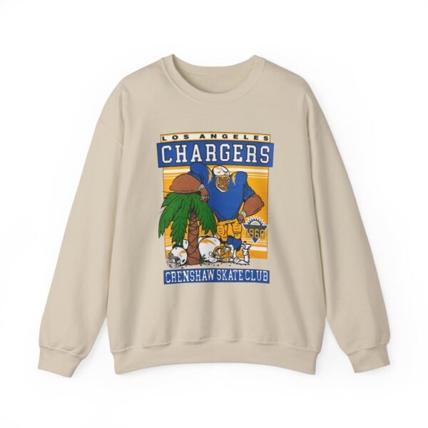 Crenshaw Skate Club LA Chargers Palm Tree Sweatshirt