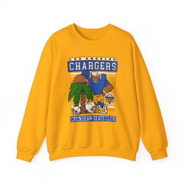 Crenshaw Skate Club LA Chargers Palm Tree Sweatshirt