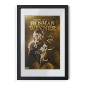 Colorado's Travis Hunter Winner Heisman Trophy 2024 Poster